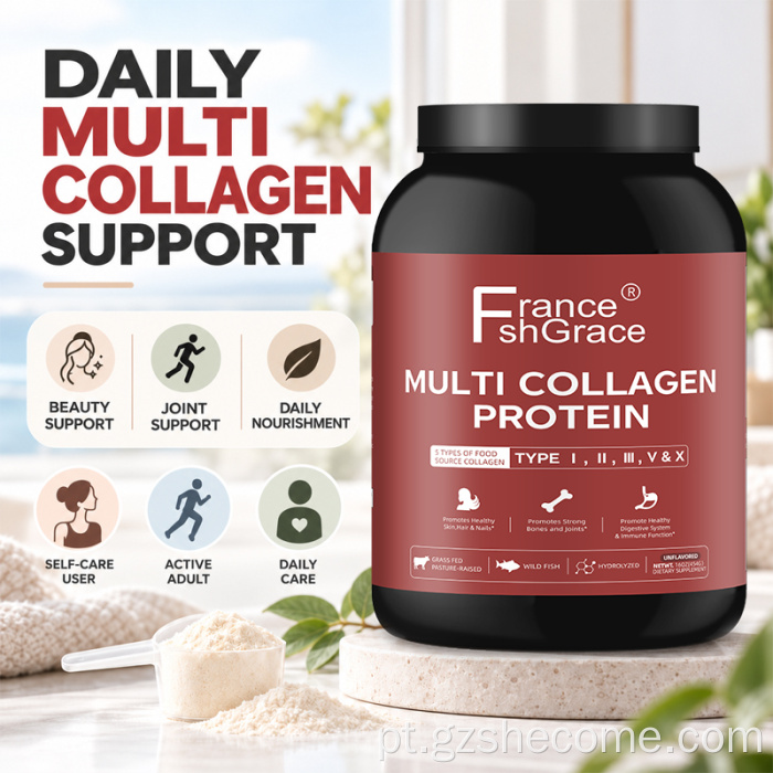 Suporte para articulações da pele em pó de proteína de colágeno multi Shecome